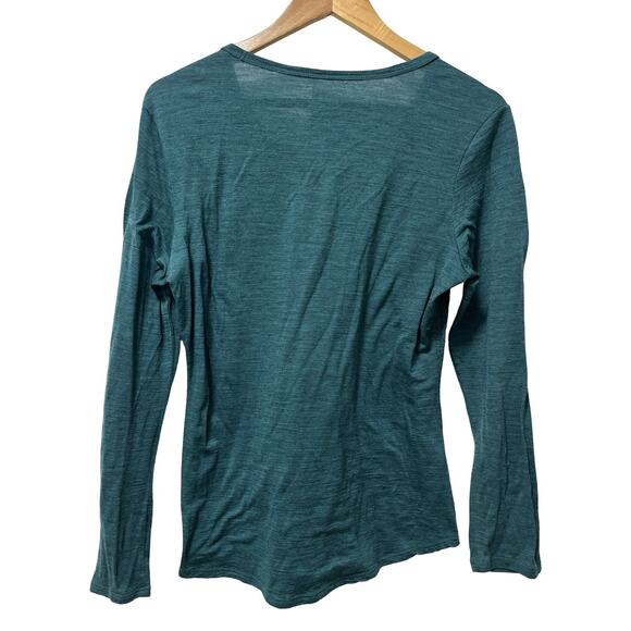 Segments Performance Merino Wool Base Layer Top Size M Blue Outdoor Womens - Picture 2 of 5